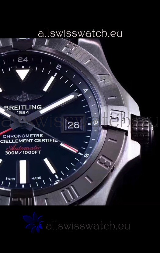IMG_9081 Breitling Avenger II BlackSteel GMT1:1 Ultimate Replica 7
