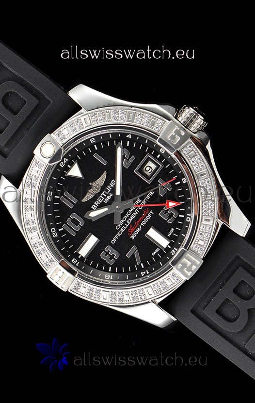 IMG_9081 Breitling Avenger Steel GMT 1:1 Ultimate Edition - Black Dial Replica 7