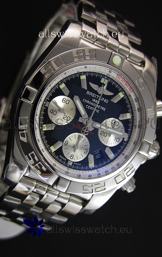 IMG_9081 Breitling Chronomat B01 Black Dial1:1 Mirror Edition Replica 7