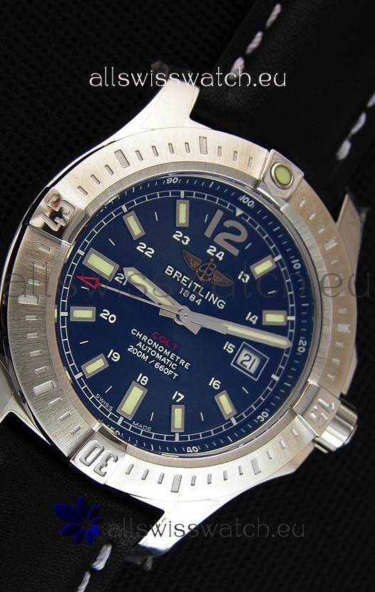 IMG_9081 Breitling Chronometre COLT 41 Blue Dial Automatic Replica 7