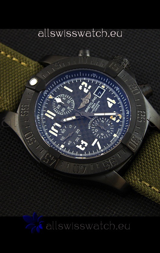 IMG_9081 Breitling Avenger Titanium CaseCarbon Dial 1:1 Mirror Replica 7