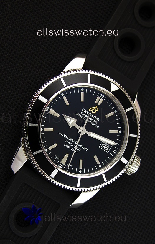 IMG_9081 Breitling SuperOcean Heritage II B20 42MM Black Dial Black Bezel- 1:1 Mirror Edition Replica 7
