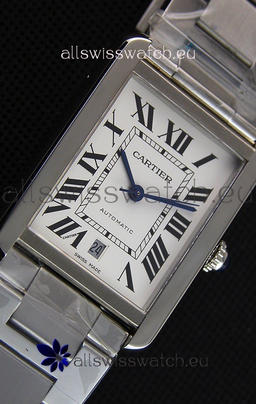 IMG_9081 Cartier Tank Solo Automatic in Leather Strap 31MM Wide Replica 7