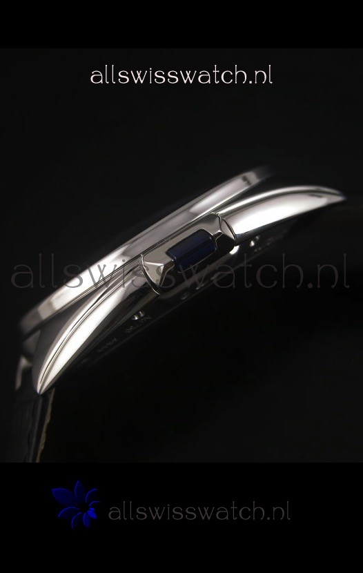IMG_9081 Cle De Cartier 40MM Steel Case with Leather Steap - 1:1 Mirror Replica 7
