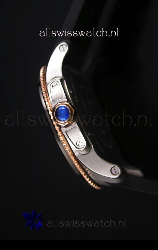 IMG_9081 Calibre De Cartier 42MM White Dial Two Tone Case - 1:1 Mirror Replica 7
