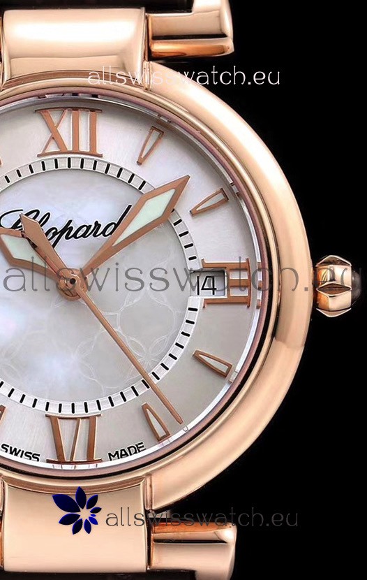IMG_9081 Chopard Imperiale White Dial Automatic in Rose Gold Case 904L Steel Replica 7
