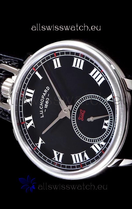 IMG_9081 Chopard Louis-Ulysse The Tribute Stainless Steel Black Dial Replica 7