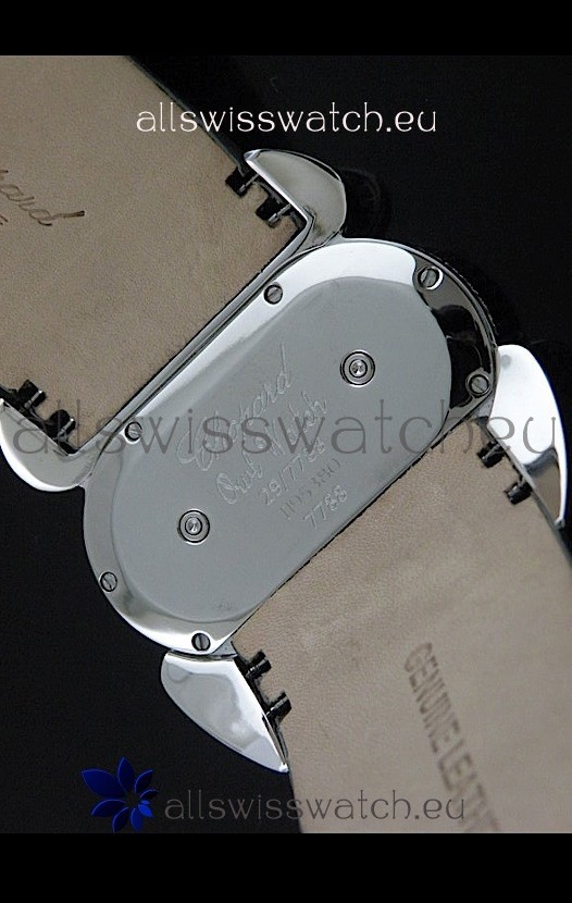 IMG_9081 Chopard Animal World Ladies Owl Black Full Diamond in Black Double Eyes Dial Replica 7