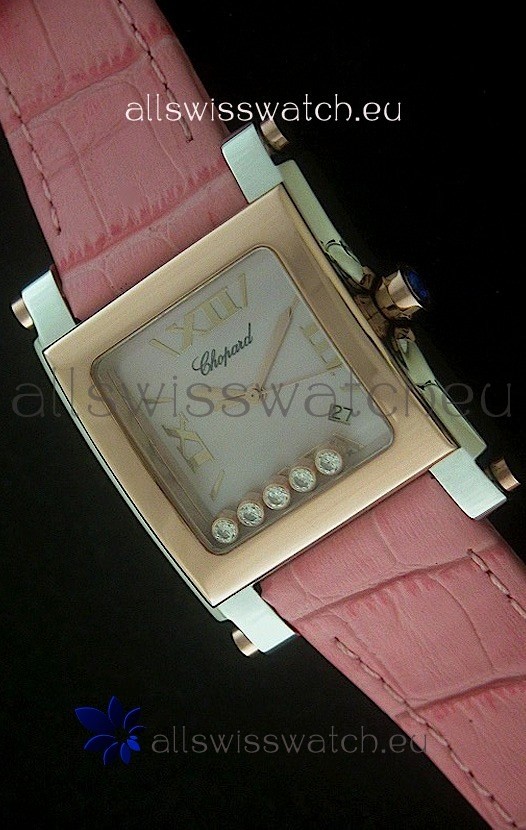 IMG_9081 Chopard Happy Sportin Pink Strap Replica 7
