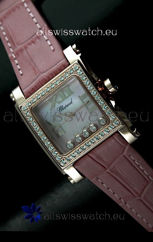 IMG_9081 Chopard Happy Sportin Pink Strap Replica 7