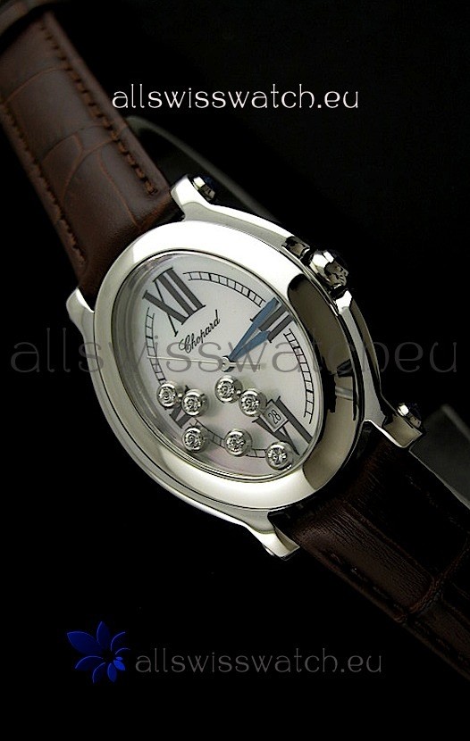 IMG_9081 Chopard Happy Sportin Brown Strap Replica 7