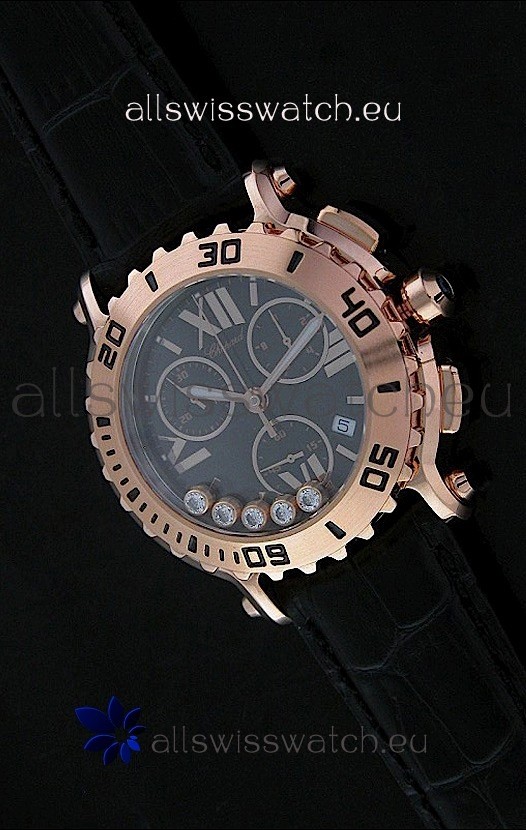 IMG_9081 Chopard Happy Sportin Black Strap Replica 7