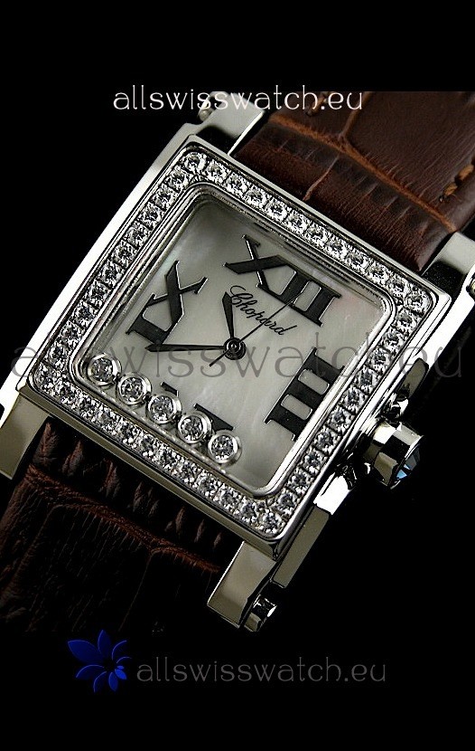 IMG_9081 Chopard Happy Sportin Brown Strap Replica 7