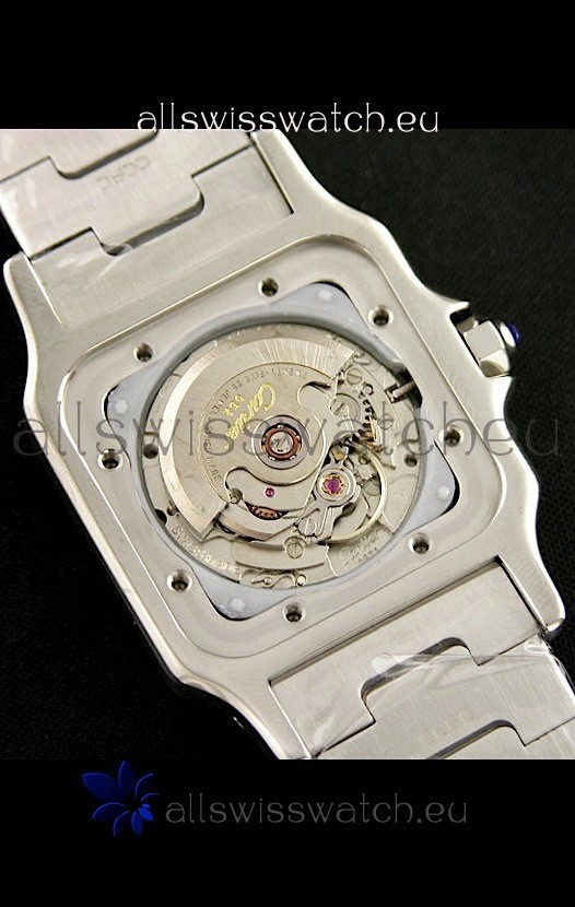 IMG_9081 Cartier Santos- Automatic Movement in Gold Numerals Replica 7