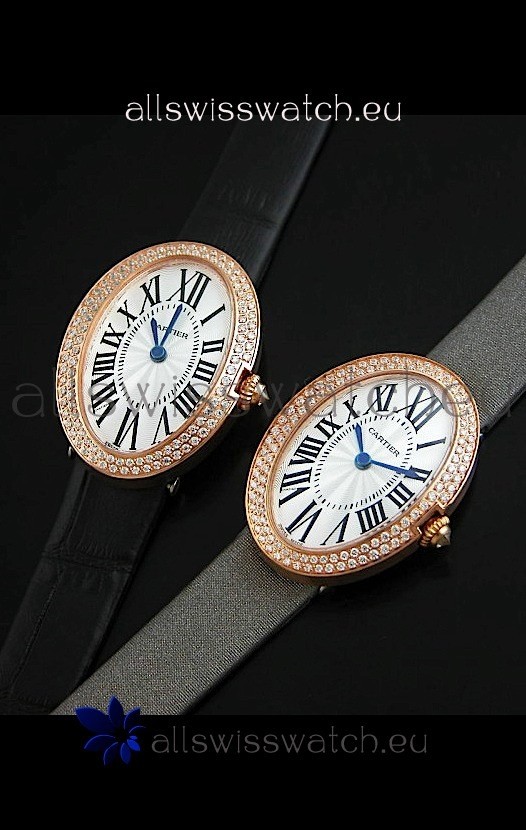 IMG_9081 Cartier Baignoire Ladiesin Rose Gold Replica 7