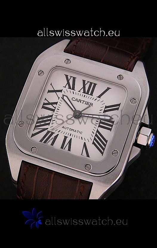 IMG_9081 Cartier Santosin White Dial Replica 7