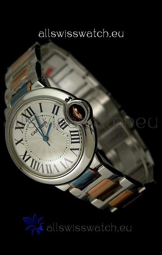 IMG_9081 Ballon De Bleu Cartier Two tone Pink Gold Replica 7