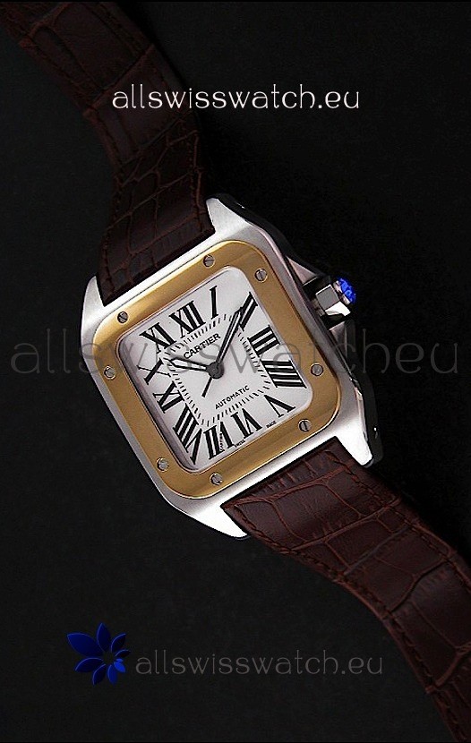 IMG_9081 Cartier Santos inin White Dial Replica 7