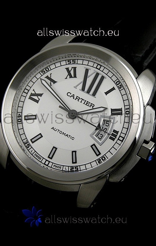 IMG_9081 Cartier Calibre de Cartier Automatic in White Dial Replica 7