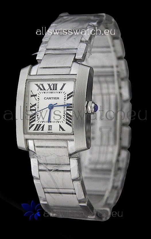 IMG_9081 Cartier Tank Fracaise Automatic Ladies Size Replica 7