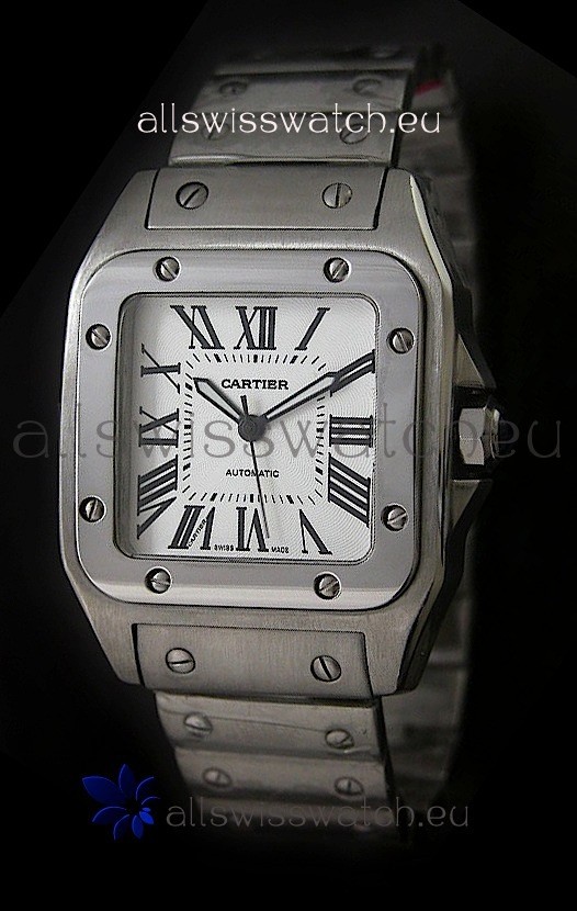 IMG_9081 Cartier Santosin White Dial Replica 7