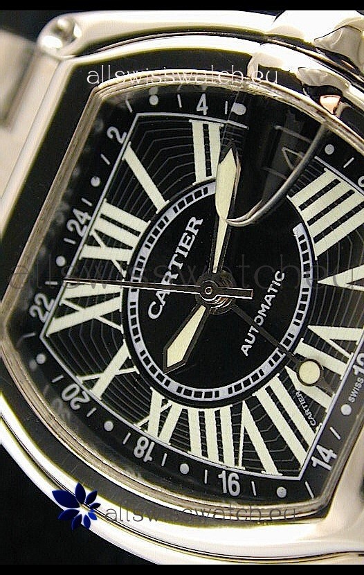 IMG_9081 Cartier Roadster Automatic in Black Dial Replica 7