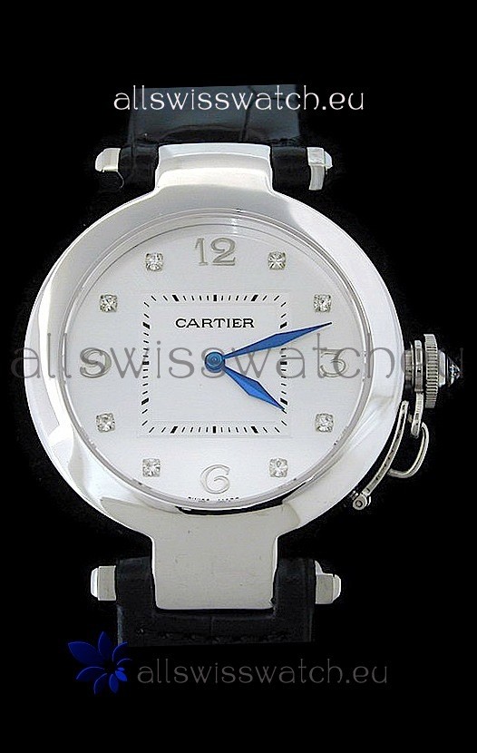IMG_9081 Cartier Pasha de Automatic in White Dial Replica 7