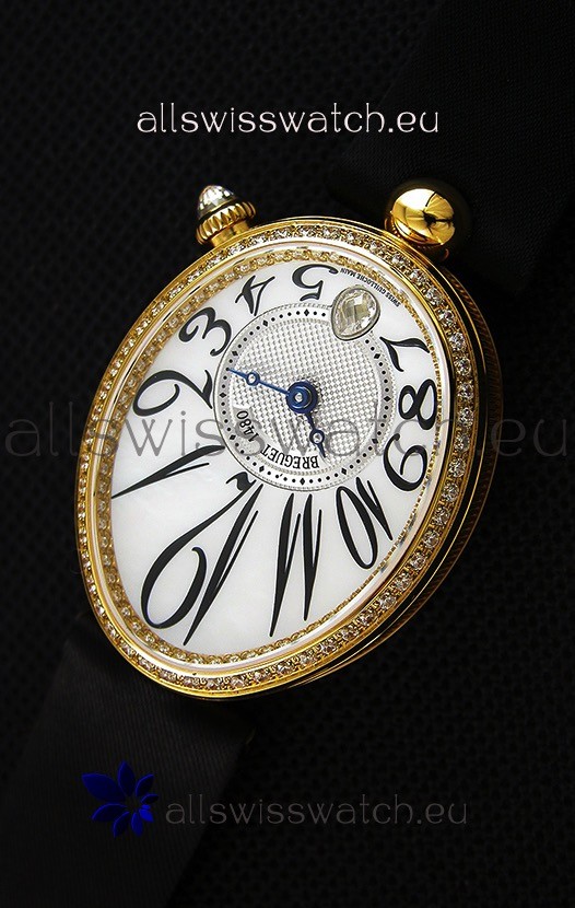 IMG_9081 Breguet Reine De Naples Ladies 1:1 18K Yellow Gold Replica 7