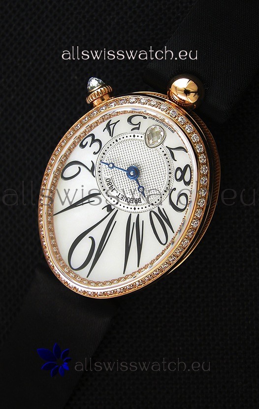 IMG_9081 Breguet Reine De Naples Ladies 1:1 Rose Gold Replica 7
