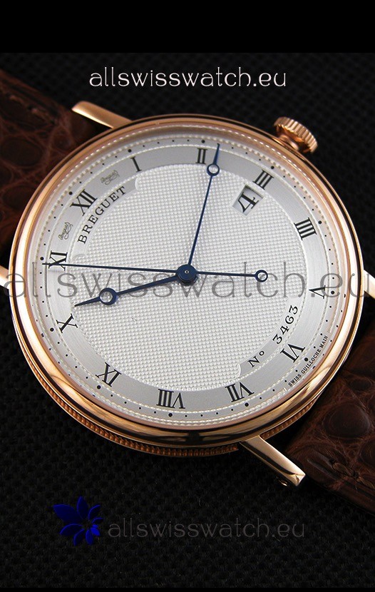 IMG_9081 Breguet Classique 5177BR/15/9V6 Rose Gold with Roman Hour Markers Replica 7