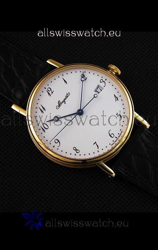 IMG_9081 Breguet Classique 5177BA/29/9V6 Yellow Gold with Arabic Markers Replica 7