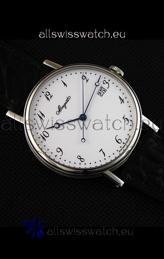 IMG_9081 Breguet Classique 5177BB/29/9V6 Stainless Steel with Roman Hour Markers Replica 7