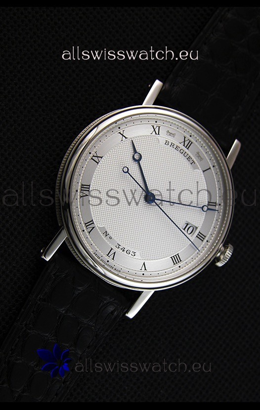 IMG_9081 Breguet Classique 5177BB/15/9V6 Stainless Steel with Roman Hour Markers Replica 7