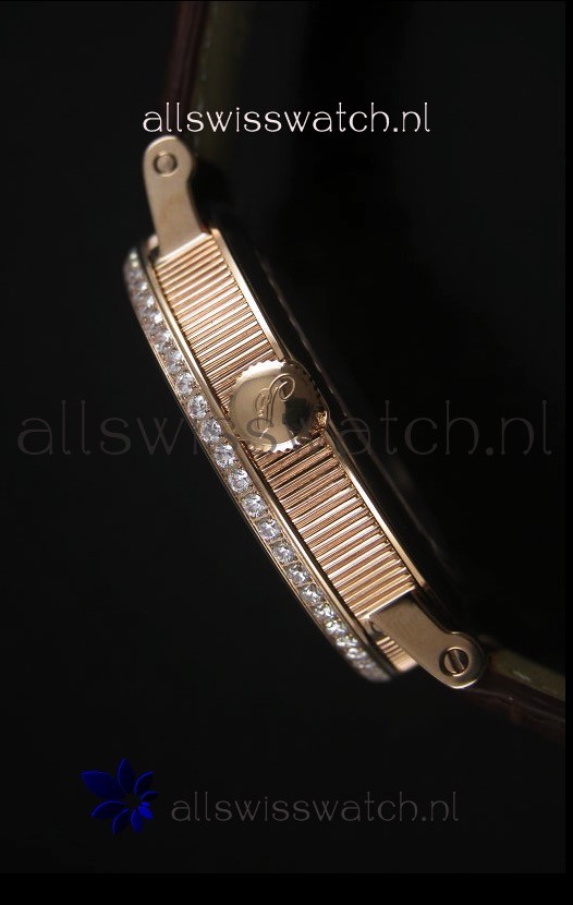 IMG_9081 Breguet Classique Tourbillonin Rose Gold with Diamonds Bezel Replica 7