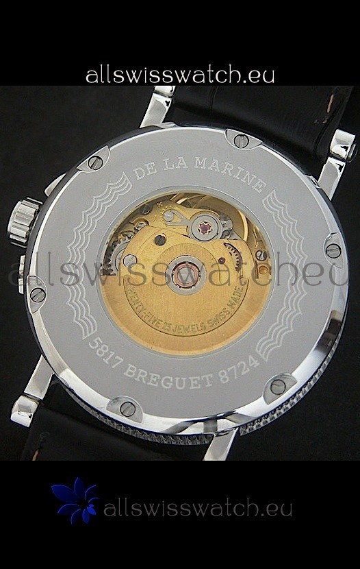 IMG_9081 Breguet De La Marine Steel in Black & White Dial Replica 7
