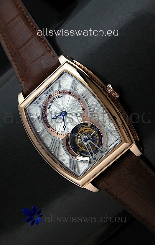 Breguet 986 AI in Silver & Golden Dial Replica 7