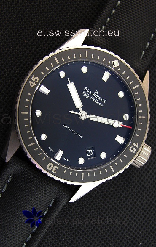 IMG_9081 Blancpain Fifty Fathoms BATHYSCAPHE Titanium Edition 1:1 Replica 7