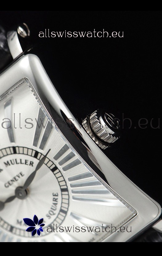 IMG_9081 Franck Muller Master Square Ladies Black Strap 1:1 Mirror Replica 7