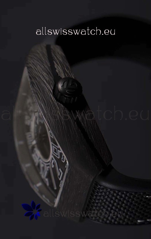 IMG_9081 Franck Muller Vanguard Carbon Casing Black Indexes Replica 7