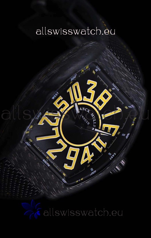 IMG_9081 Franck Muller Vanguard Carbon Casing Black Indexes Replica 7