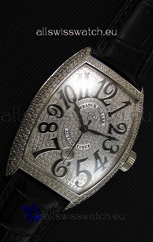 IMG_9081 Franck Muller Casablanca Automatique 8880 1:1 Ultimate Mirror with Diamonds Replica 7