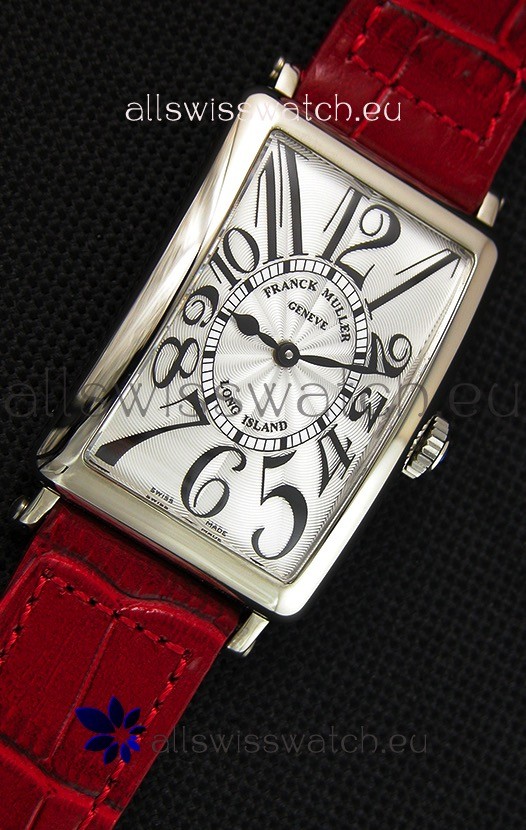 IMG_9081 Franck Muller Long Island Ladies in Quartz Movement Red Strap Replica 7