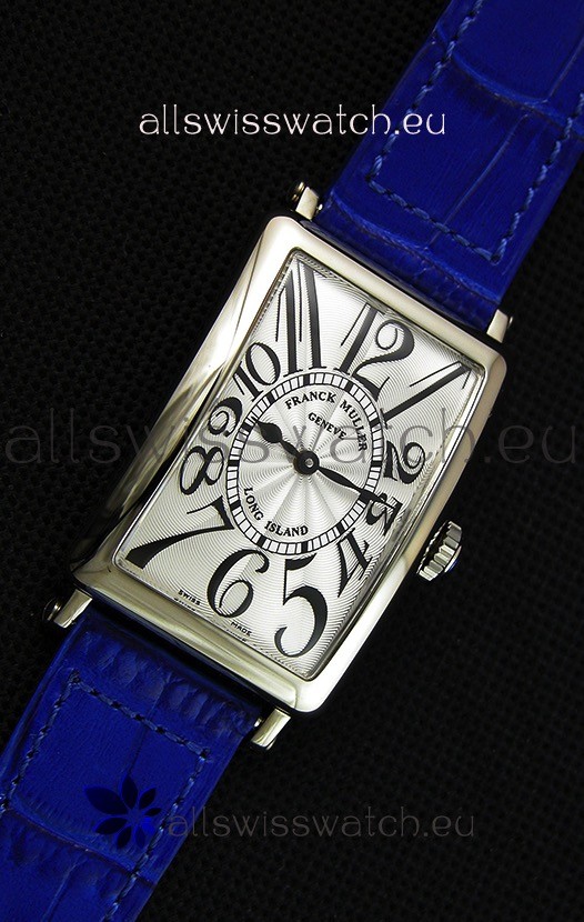 IMG_9081 Franck Muller Long Island Ladies in Quartz Movement Blue Strap Replica 7