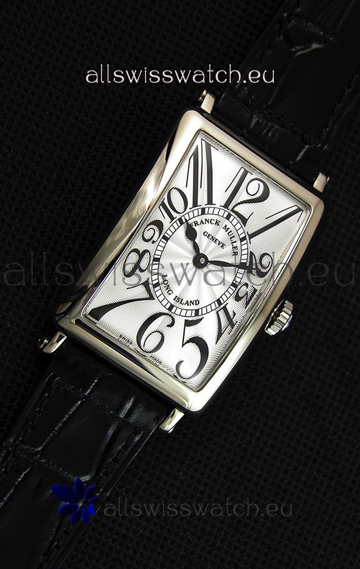 IMG_9081 Franck Muller Long Island Ladies in Quartz Movement Black Strap Replica 7