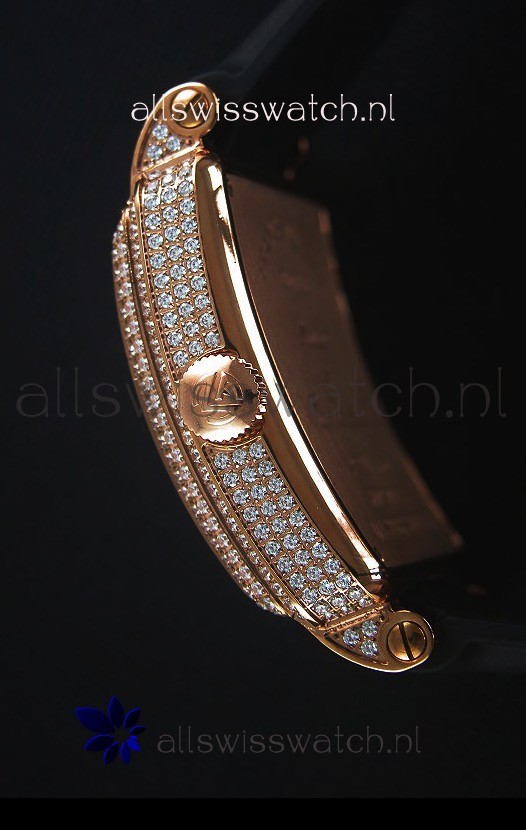 IMG_9081 Franck Muller Conquistador King Automatic in Pink Gold with Nylon Strap Replica 7