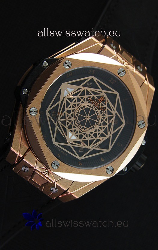 IMG_9081 Hublot Big Bang Sang Bleu 45MM Rose Gold Replica 7