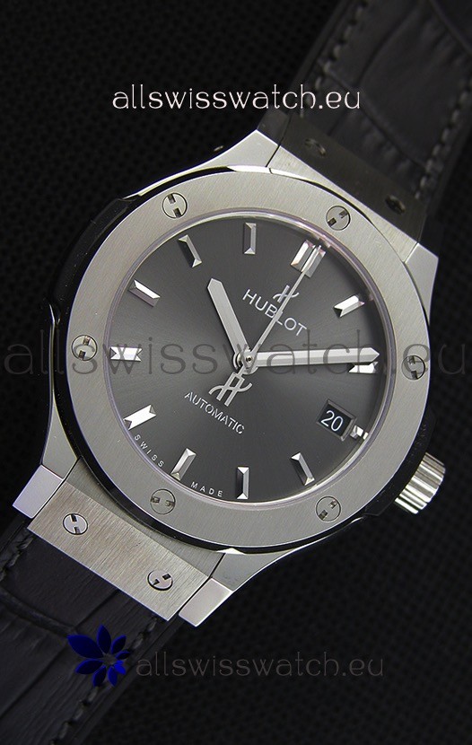 IMG_9081 Hublot Big Bang Classic Fusion 38MM 1:1 Mirror Grey Dial Replica 7