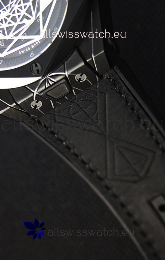 IMG_9081 Hublot Big Bang Sang Bleu 45MM Black PVD Coated Replica 7