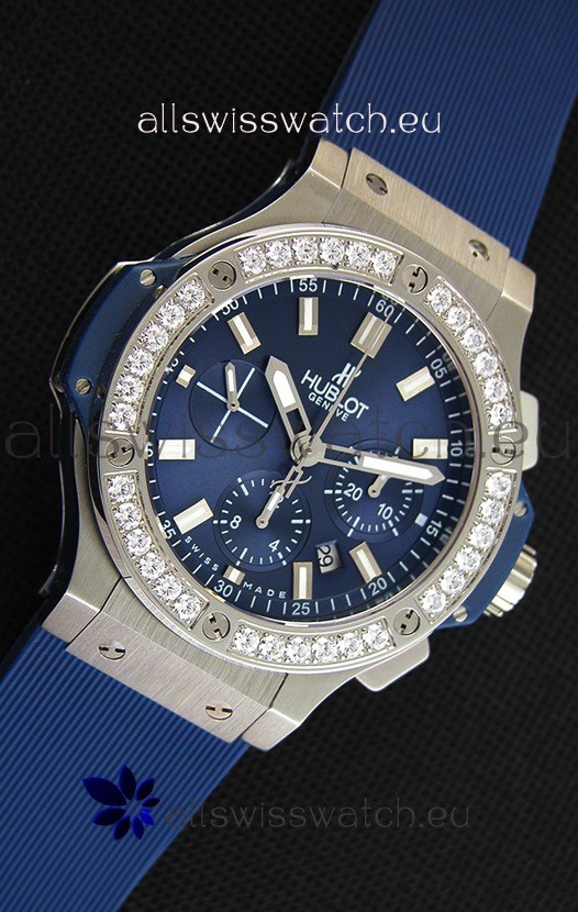 Hublot Big Bang Blue Steel Blue Dial1:1 Mirror Replica 7