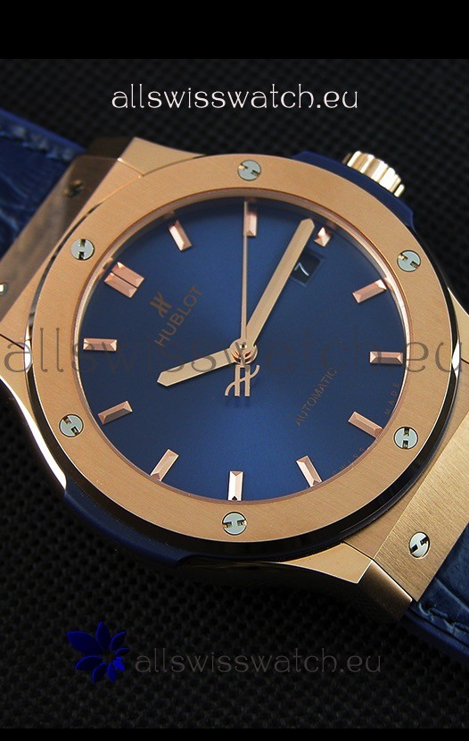 IMG_9081 Hublot Classic Fusion Blue King Gold- 1:1 Mirror Replica 7